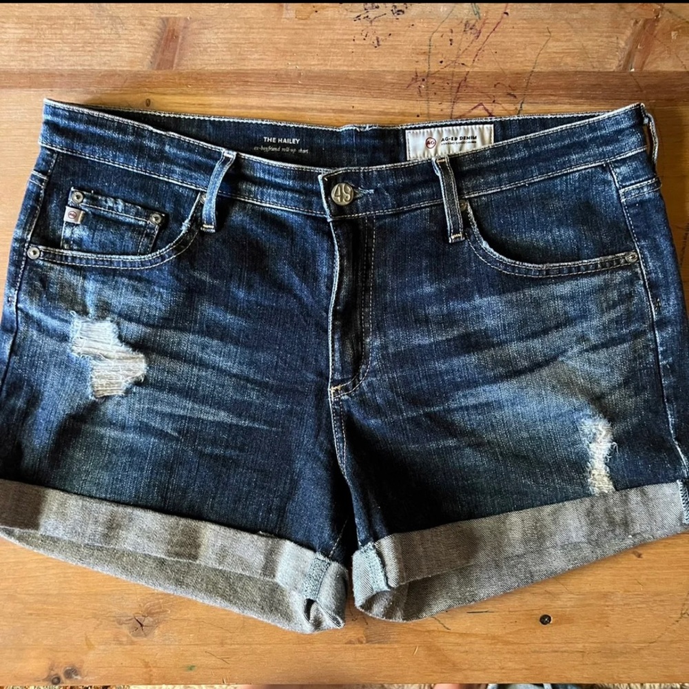 AG Hailey ex boyfriend shorts